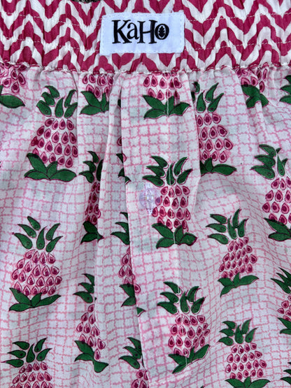 PINK AND GREEN PINEAPPLE BOXER SHORTS