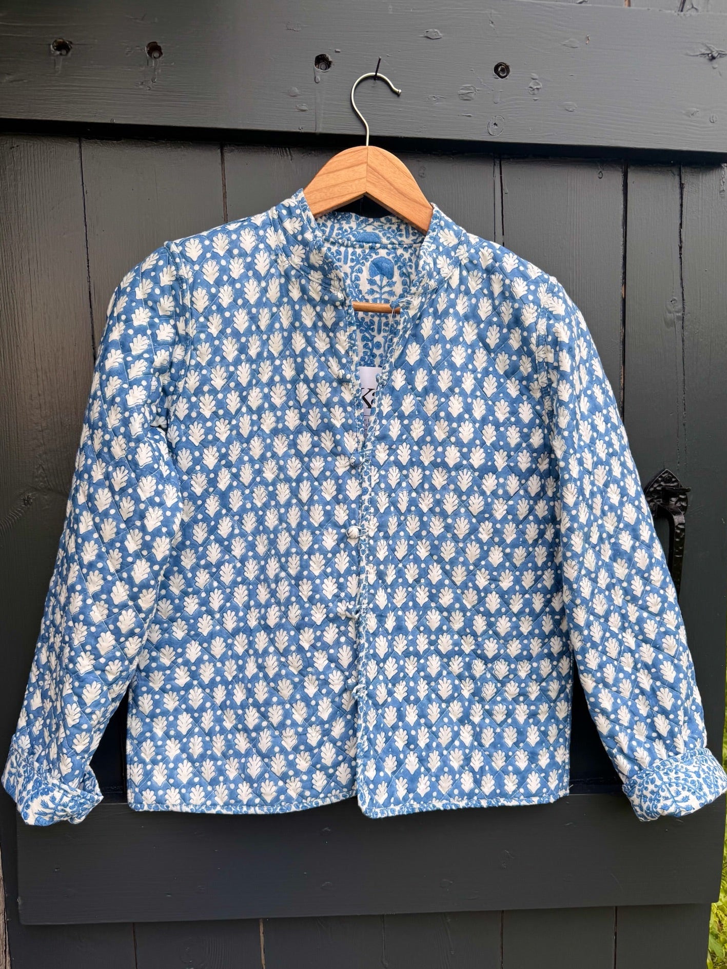 BLUE TRELLIS REVERSIBLE JACKET