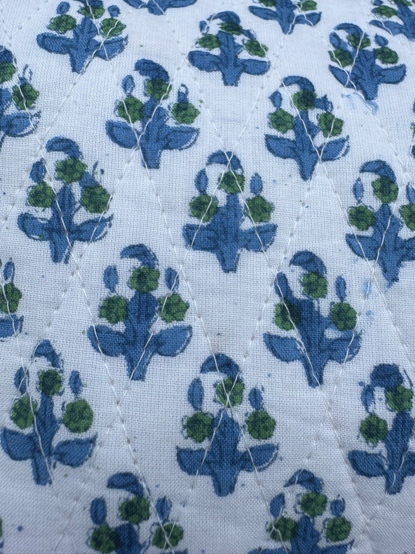 BLUE AND GREEN BOOTY FLORAL MAKEUP BAG