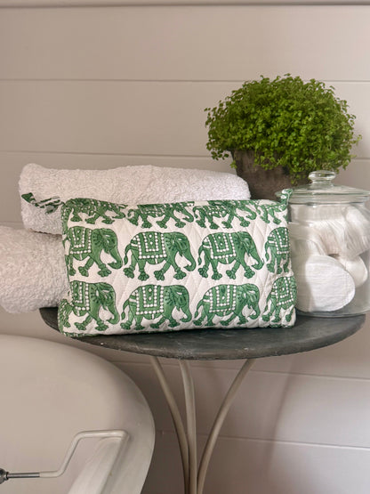 GIANT GREEN ELEPHANT WASH BAG