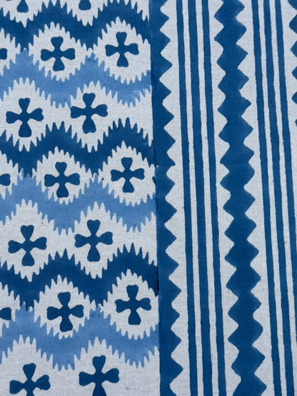 BLUE ZIG ZAG NAPKINS
