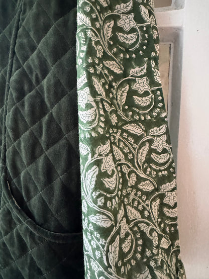 DEEP GREEN FLORAL SHIRT