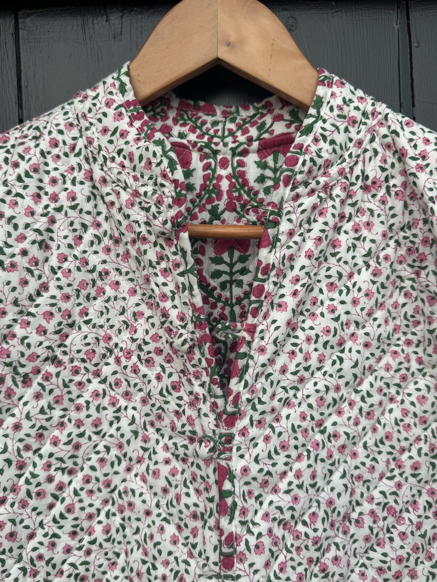 PINK AND GREEN REVERSIBLE JACKET