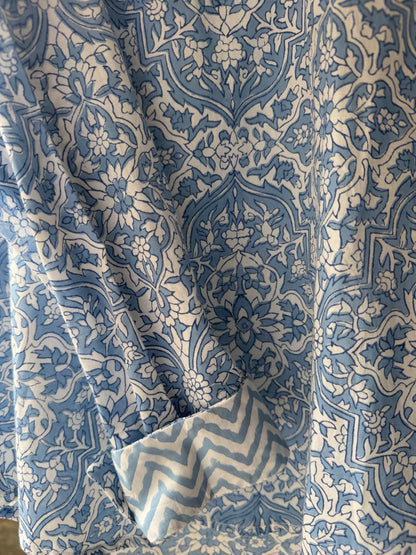 BLUE GEOMETRIC SHIRT