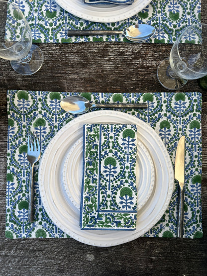 BLUE AND GREEN PLACEMAT