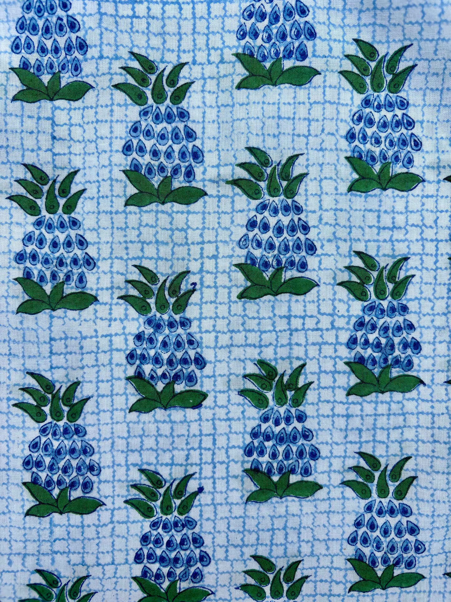 BLUE AND GREEN PINEAPPLE BOXER SHORTS