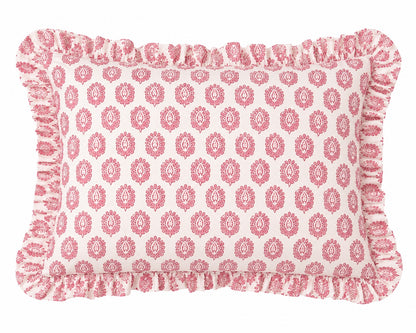 PINK AMBI FRILLY CUSHION