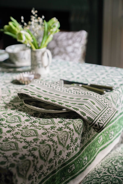 GREEN ACE TABLECLOTH