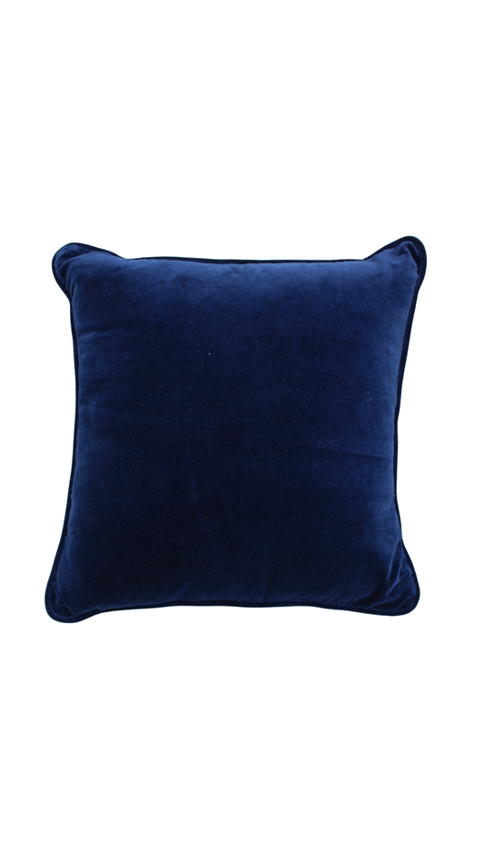 DEEP BLUE VELVET CUSHION