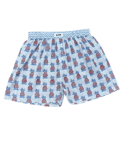 BLUE AND RED PINEAPPLE BOXERS