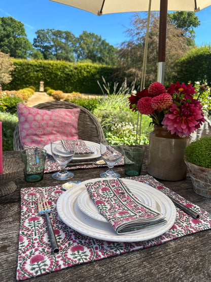 PINK AND GREEN PLACEMAT
