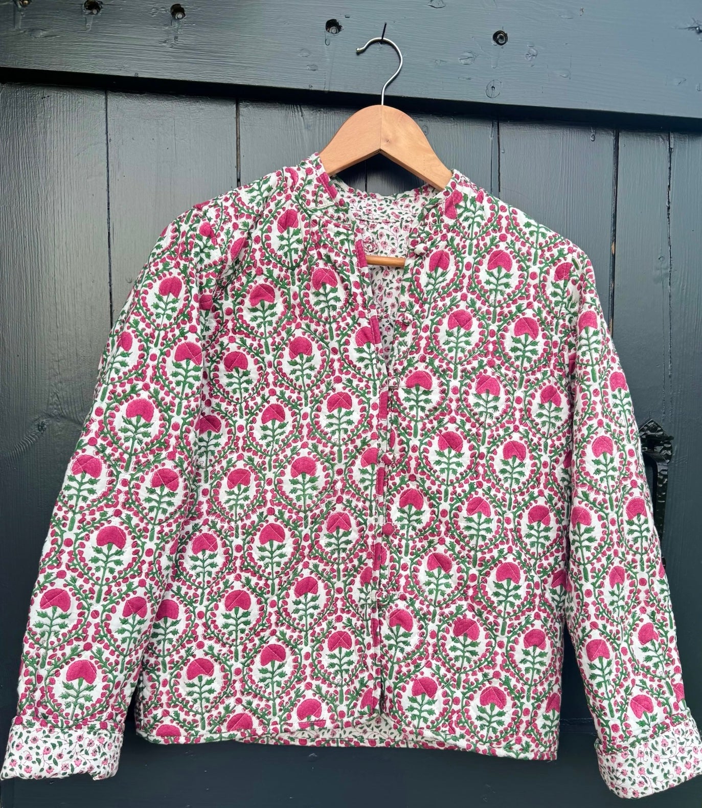 PINK AND GREEN REVERSIBLE JACKET