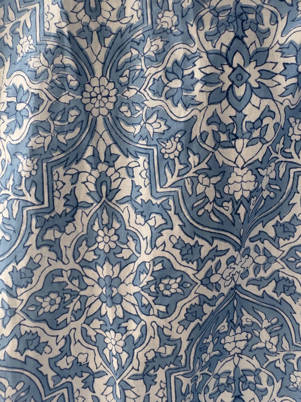 BLUE GEOMETRIC SHIRT