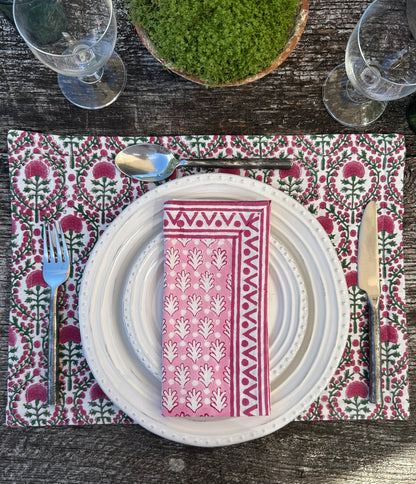 PINK AND GREEN PLACEMAT