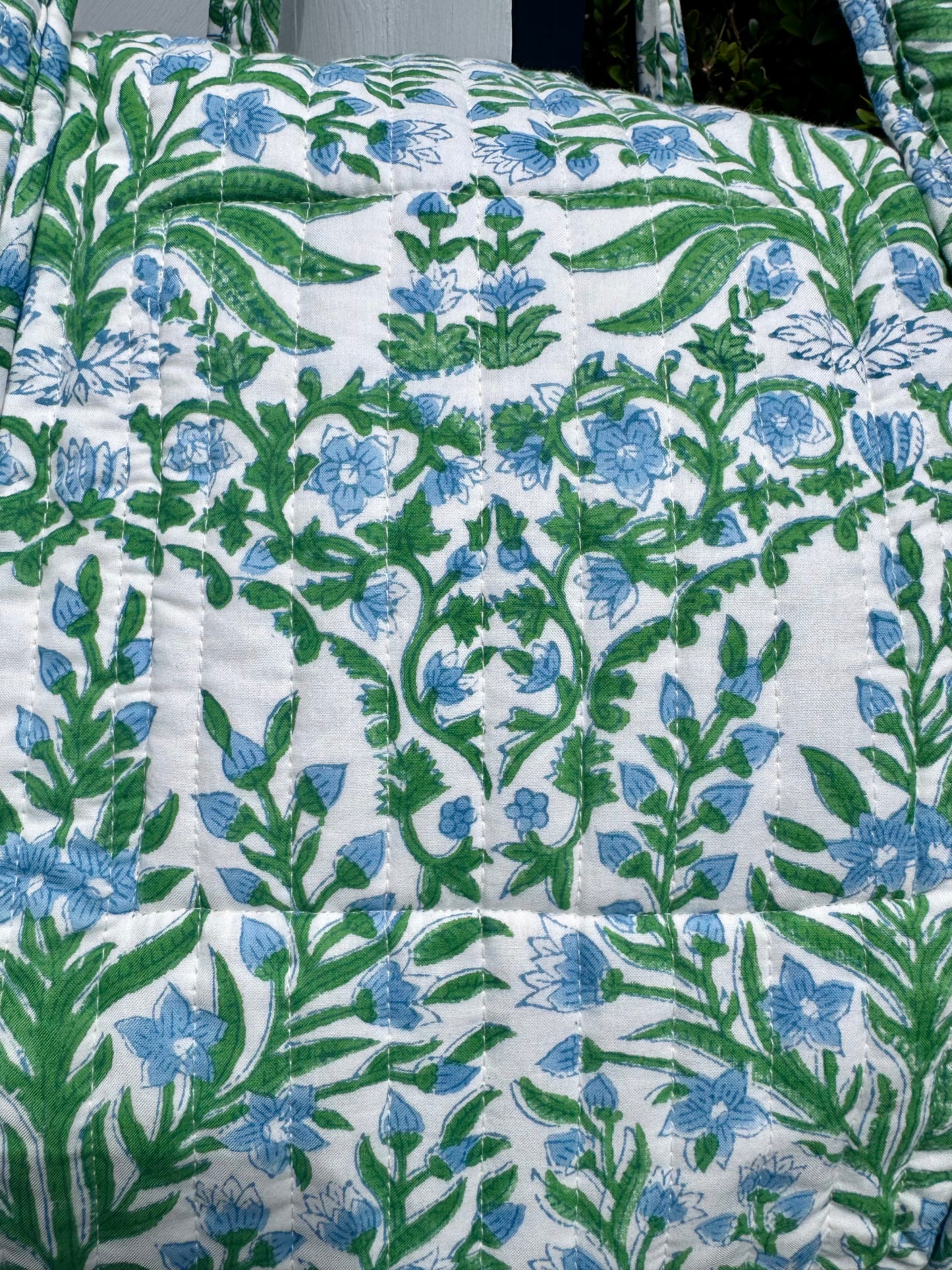 BLUE AND GREEN BUTAH WEEKEND BAG