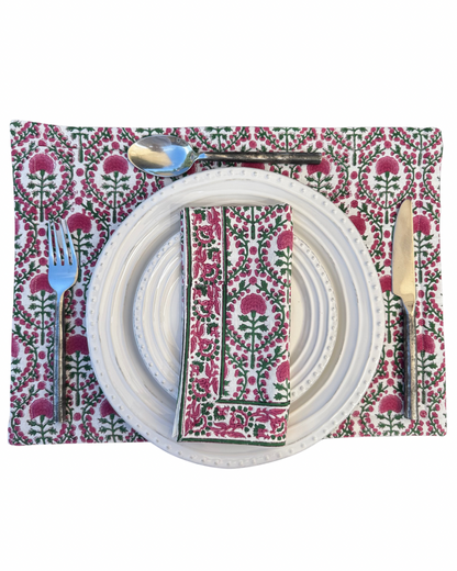PINK AND GREEN PLACEMAT