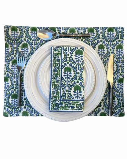 BLUE AND GREEN PLACEMAT