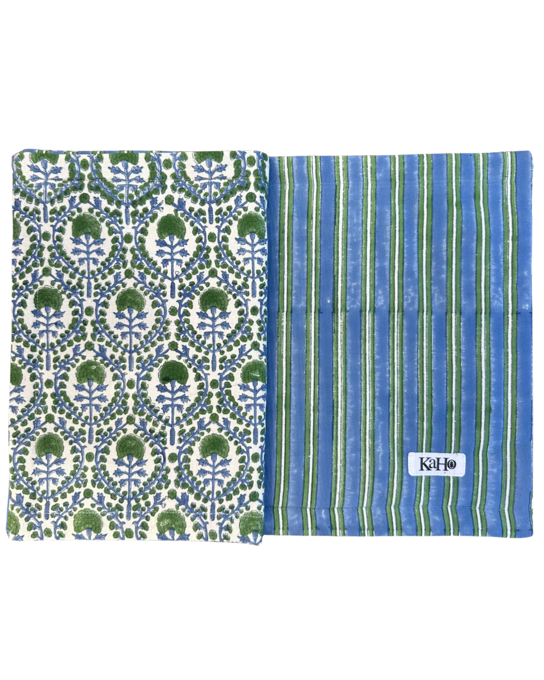 BLUE AND GREEN REVERSIBLE PLACEMAT