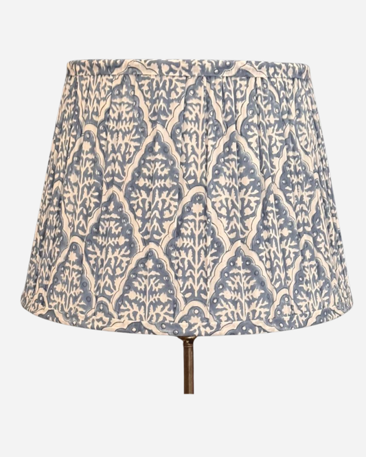 Large Blue Tile Lampshade
