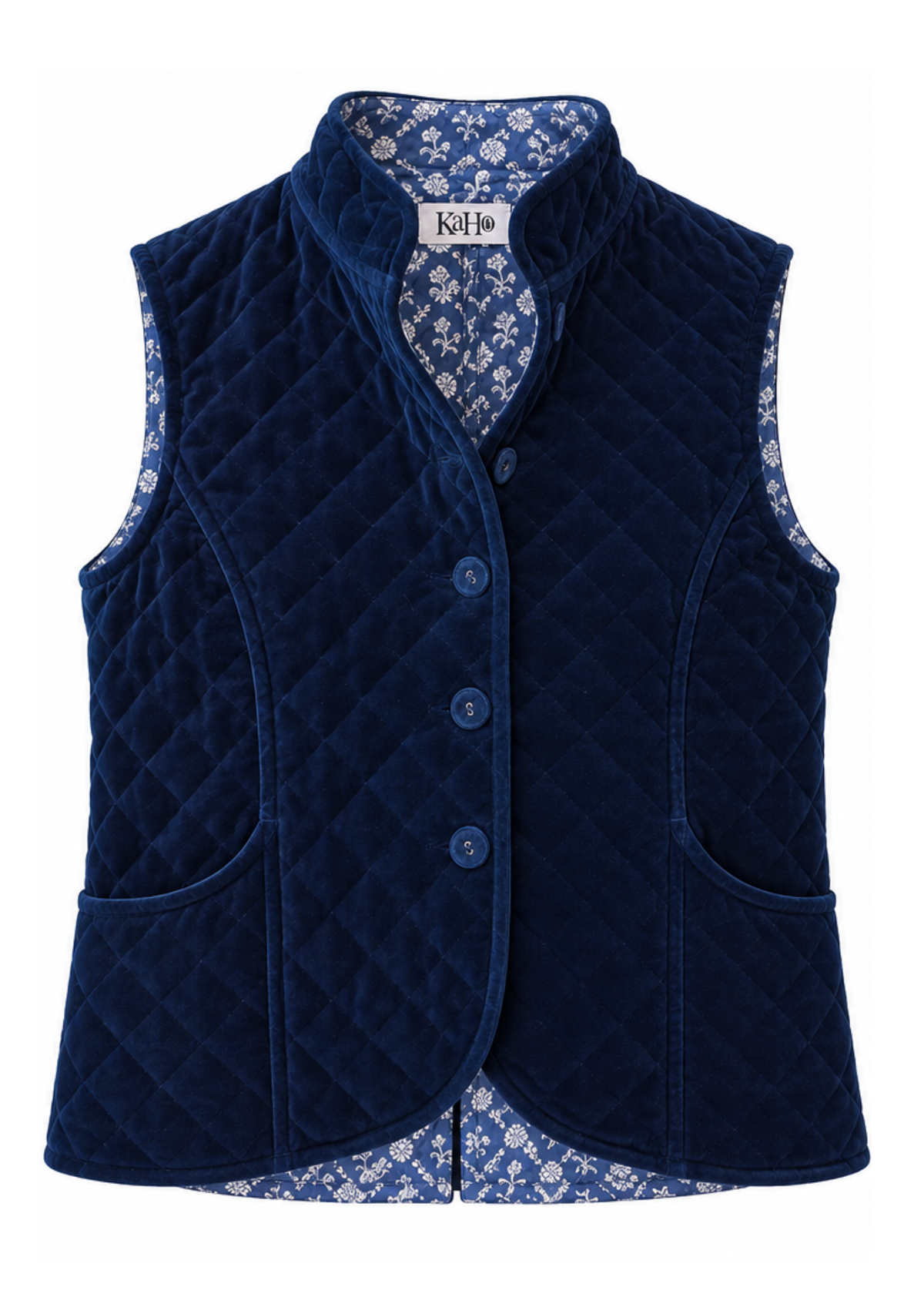 BLUE VELVET GILET