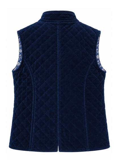 BLUE VELVET GILET
