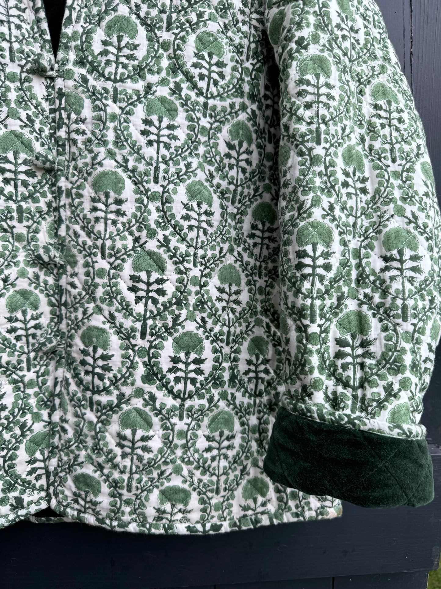 GREEN VELVET JACKET