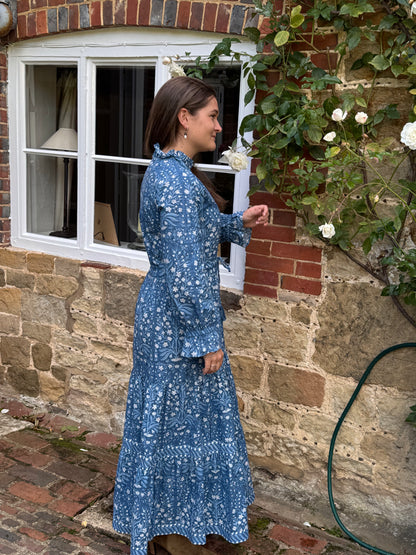 DEEP BLUE BUTAH LOTTIE DRESS