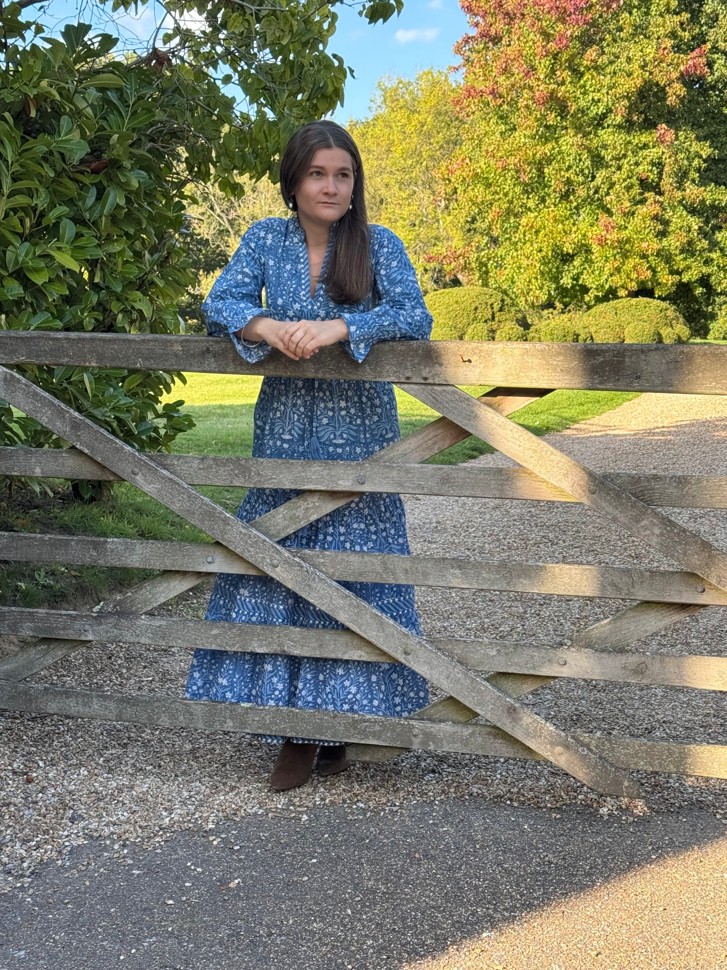 DEEP BLUE BUTAH LOTTIE DRESS