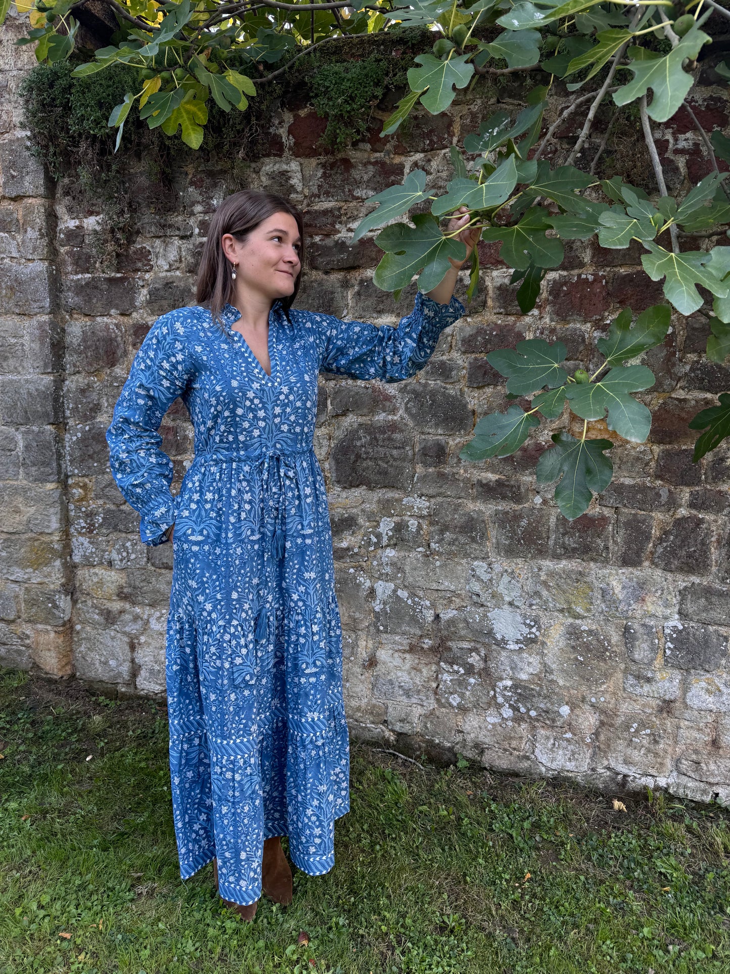 DEEP BLUE BUTAH LOTTIE DRESS