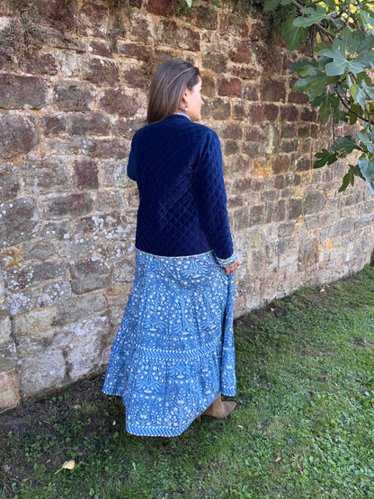 DEEP BLUE BUTAH LOTTIE DRESS