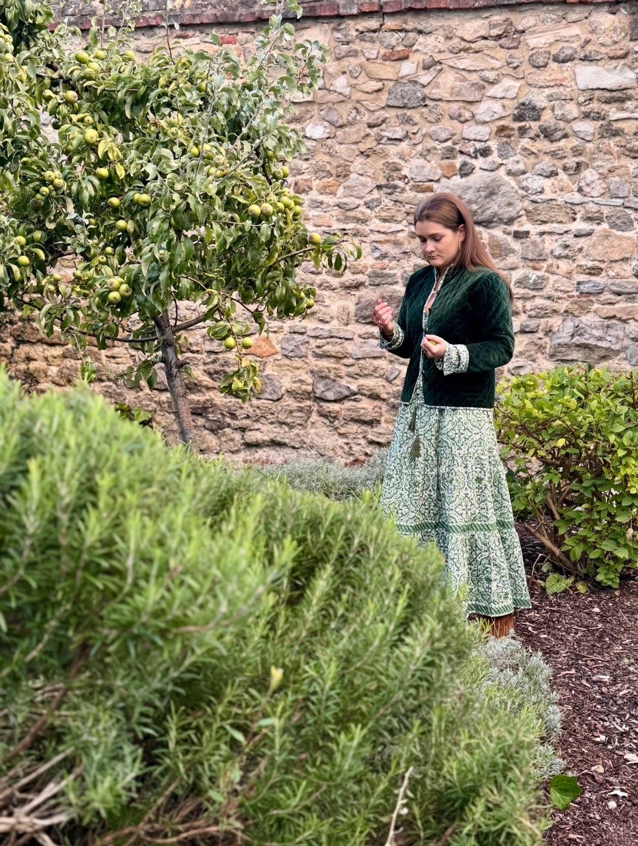 GREEN GEOMETRIC LOTTIE DRESS