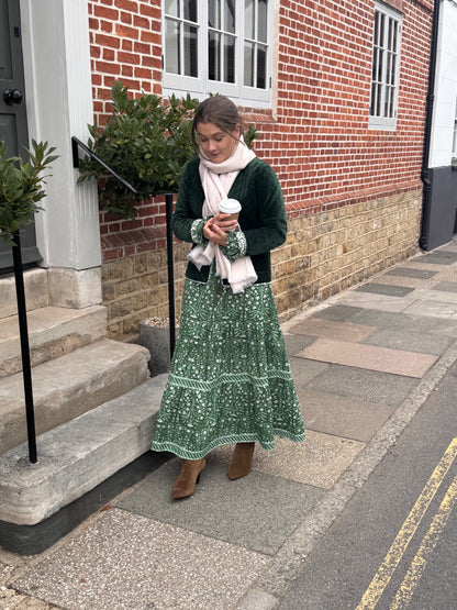 DEEP GREEN BUTAH LOTTIE DRESS