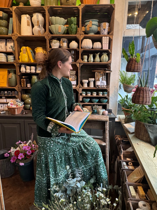 DEEP GREEN BUTAH LOTTIE DRESS