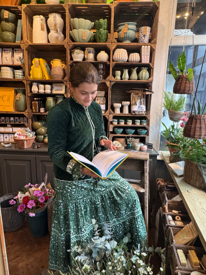 DEEP GREEN BUTAH LOTTIE DRESS