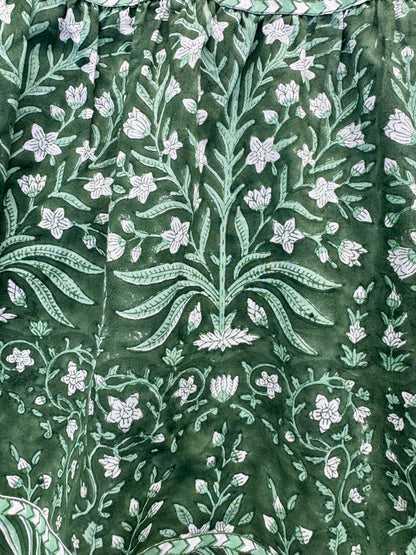 DEEP GREEN BUTAH LOTTIE DRESS