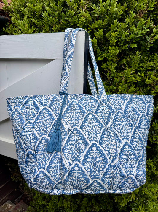 BLUE TILE SHOULDER BAG