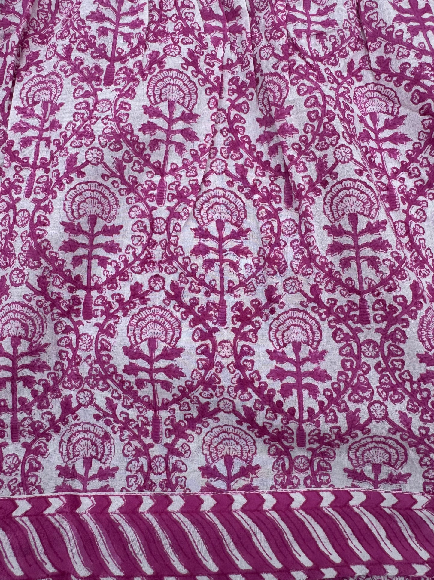 PINK REVERSE TRELLIS SKIRT