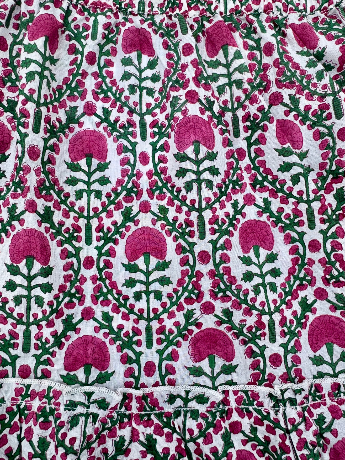 PINK AND GREEN TRELLIS SKIRT