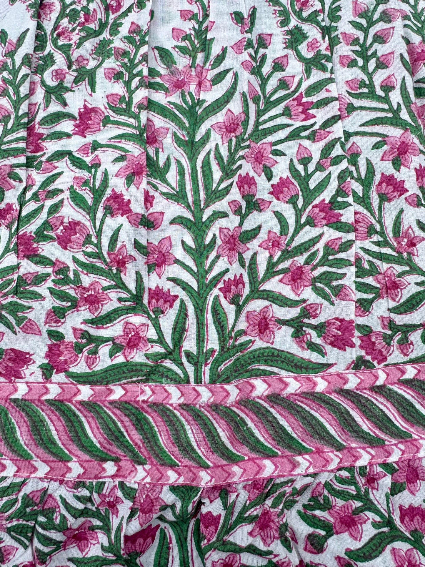 PINK AND GREEN BUTAH SKIRT