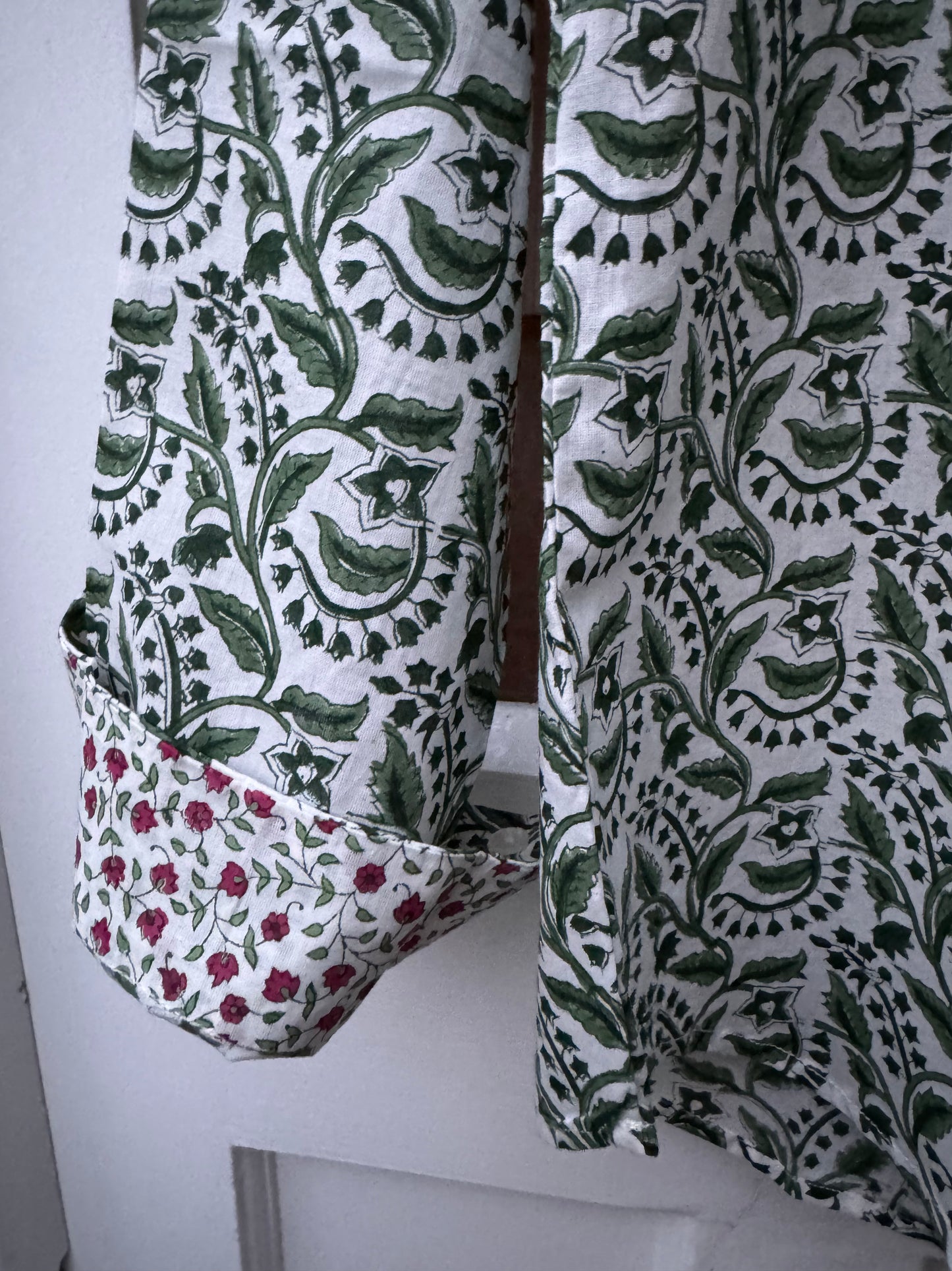 GREEN REVERSE FLORAL SHIRT