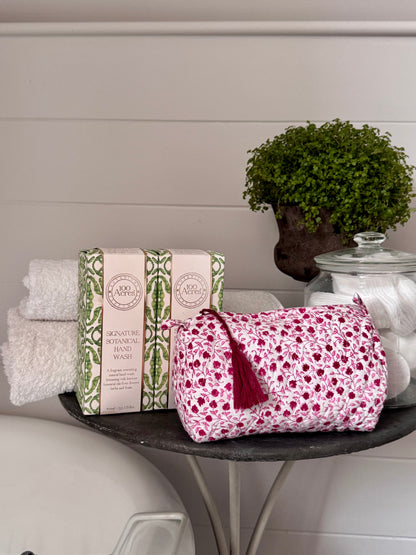 PINK DITSY TINY MAKEUP BAG
