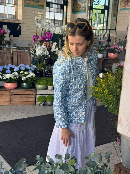BLUE TRELLIS REVERSIBLE JACKET