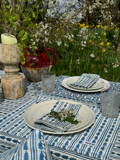 BLUE KAHO STRIPE NAPKINS