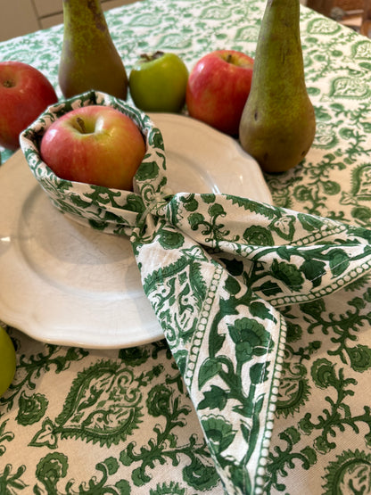 GREEN ACE TABLECLOTH