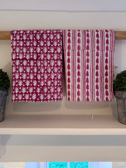 KAHO PINK TEA TOWELS