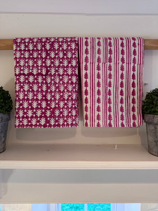 KAHO PINK TEA TOWELS