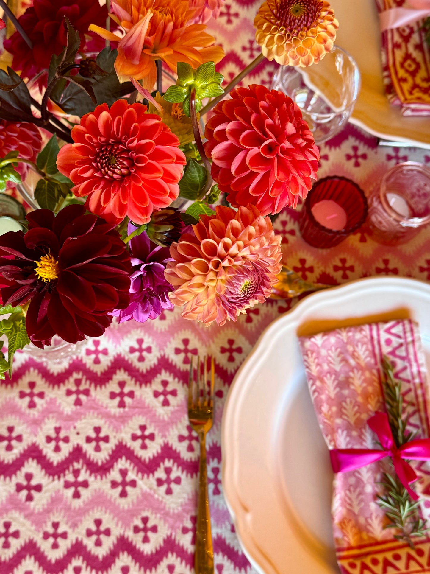 PINK ZIG ZAG NAPKINS