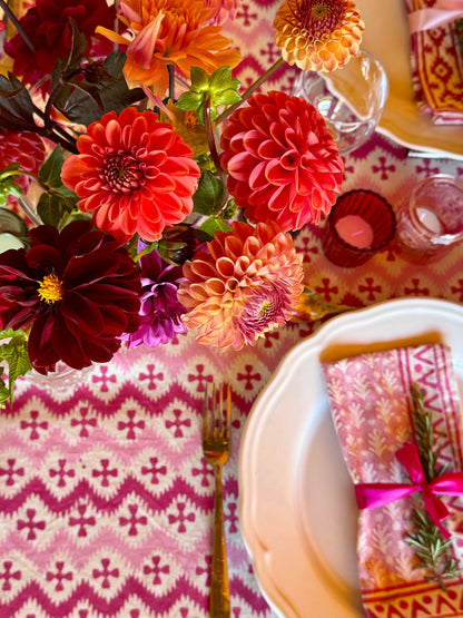 PINK ZIG ZAG NAPKINS