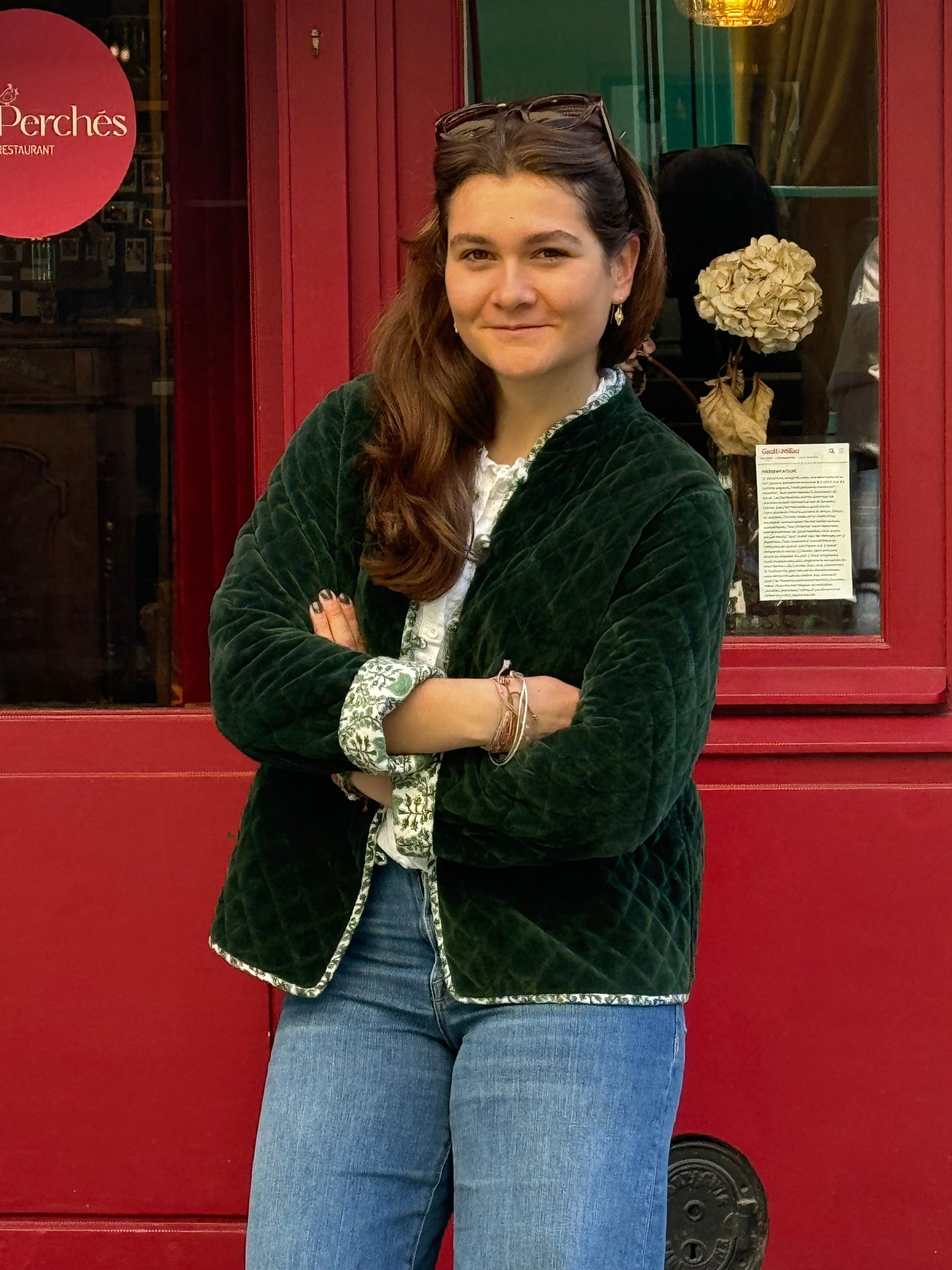 GREEN VELVET JACKET