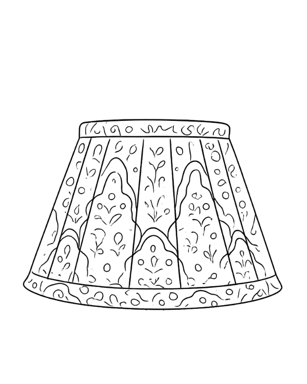 Mini lampshade drawing